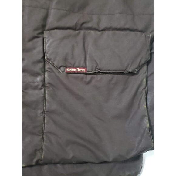Vintage Marlboro Classics Mens XL Brown Lined Outdoor Insulated Vest - Picture 3 of 16